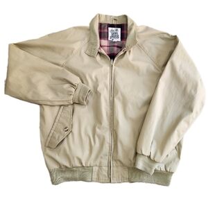 VTG Sears Roebuck Zip Work Leisure Lightweight  bomber Jacket  ,Tan, Men's XL
